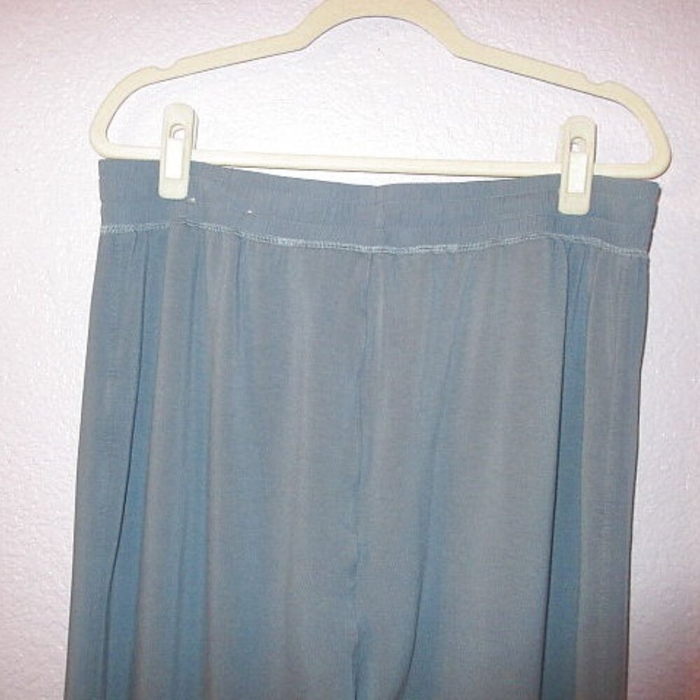 Soft Surroundings Siesta Soft Pull On Pants Size L Pockets Jogger Stretch High - Picture 9 of 11